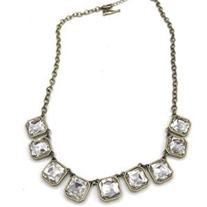 Retro Glam Square Cut Necklace